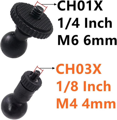 CH03A 1/8" Screw Thread Camera Suction Mount Tripod Holder M4 4mm in Dash Cam Mount Holder...