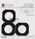 Dritz Home 1-9/16" Plastic Square Curtain Grommets, 8 Sets, Matte Black...