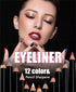 12Pcs Lot Set 12 Colors Eyeliner Pencil Waterproof Eyebrow Pencil Cosmetics with a Pencil Sharpener...