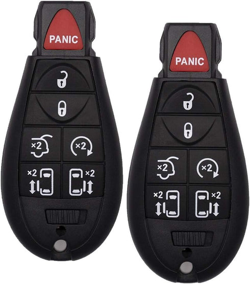 Keyless Remote Key Fob Replacement for 2008-2015 Chrysler Town and Country,2008-2014 Dodge Grand Caravan, M3N5WY783X 433MHZ,Pack of 2...