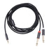 3.5mm to Dual 1/4 Adapter 1/8 to 6.35mm TS Mono Audio Cable Stereo Breakout Cord Y Splitter Compatible with iPhone, iPod, Computer Sound Card, Hea...