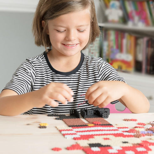 Marioinex Build A Pirate with Our 230 Pc. “Blueprint” Puzzle -Micro Waffle Block Playset Interlocking Mini Pcs Improves Fine Motor Skills- STEM ST...