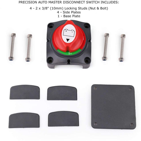 Marine Battery Disconnect Switch - Premium On-Off Position Master Cut Off Switch - 6V 12V 24V 48V - Battery for Boat, ATV, RV, UTV, Heavy Duty Wat...