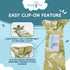 Tasty Tie Teething Tie, 3-in-1 Clip-on Baby Tie, Crinkle Toy & Silicone Teether for 3-6-9-12-18 Month Babies | GOTS Certified Organic Cotton | Uni...