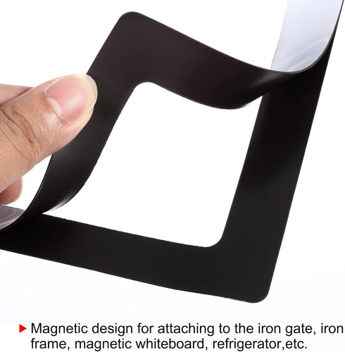 PATIKIL Magnetic Picture Frame, 2 Pack Magnetic Photo Frame Picture Holder Holds 4x6 Inch Photos for Refrigerator Metal Home Office, PVC White...