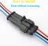 HYAT 3 Sets Car Waterproof Electrical Connector,18 AWG 3 pin Plug Auto Electrical Wire Connectors Marine for Car, Truck, Boat, and Other Wire Conn...