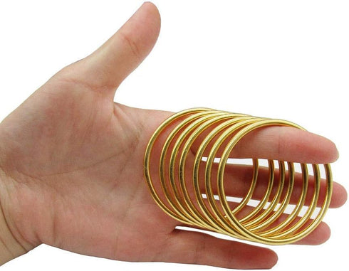 10 Pcs 2 inch Gold Metal Hoop Ring Macrame Ring for Dream Catcher Crafts Decoration DIY Projects...