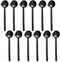 Dicunoy 12 Pack Black Espresso Spoons, 18/10 Stainless Steel Mini Coffee Teaspoons, 5 Inch Small Round Spoon for Tea, Sugar, Dessert, Cake, Ice Cr...