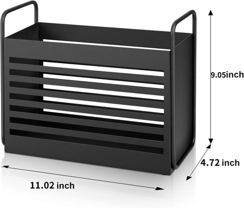 Magazine Rack, Magazine File Holder Mail Organizer Folder Organizer Bin for Magazines, Books, Newspapers, Tablets in Home, Office, Black...