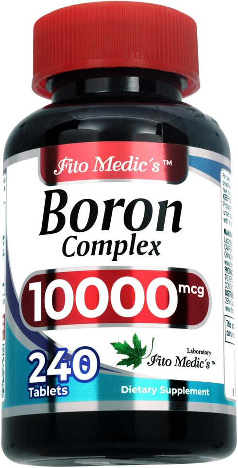 FITO MEDIC'S Lab | boron |10 mg | 240 Servings | boron supplement for men | boron supplement for women | boron supplement | Ultra high Absorption,...