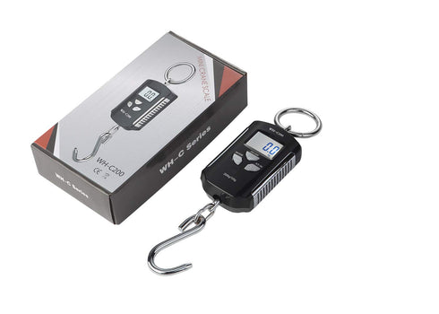 Klau Portable Mini Crane Scale 200 kg / 400 lb Heavy Duty Digital Scales LCD Display with Backlight for Home Farm Market Fishing Hunting Black and...