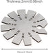 3 Inch Angle Finder Tool Round Blade Angle Finder Stainless Steel Bevel Gauge Silver Axe Angle Gauge Suitable for Woodworking and Machinery Measur...