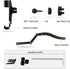 KUNGKIC for Mini R50 R52 R53 Hatch Auto Phone Holder Aluminum Car Cradle Rotatable Clip Foldable Cell Phone Cradle Mount Fit for 3.5-5.5 Inch Phon...
