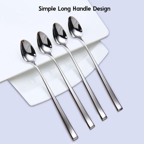 Iced Tea Spoons,Mixing Spoons,18/10 Stainless Steel Stirring Spoons,7.9 Inches, Set of 4...