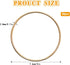20 Pcs 3 Inch Metal Rings for Craft Gold Hoops Floral Macrame Hoops Rings for DIY Crafts Macrame Dream Catcher Supplies(Gold,3 inch)...