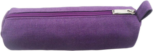 Enyuwlcm Heavy Canvas Stationery Stylish Simple Pencil Bag and Durable Compact Zipper Pencil Case Pouch 1 Pack Purple...