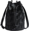 Bucket Purses for Women, Mini Leather Woven Bucket Bag Drawstring Purse Hobo Crossbody Bucket Handbags...