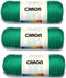 Caron Simply Soft Yarn 6 oz Med (4) Weight (3-Pack) Kelly Green...