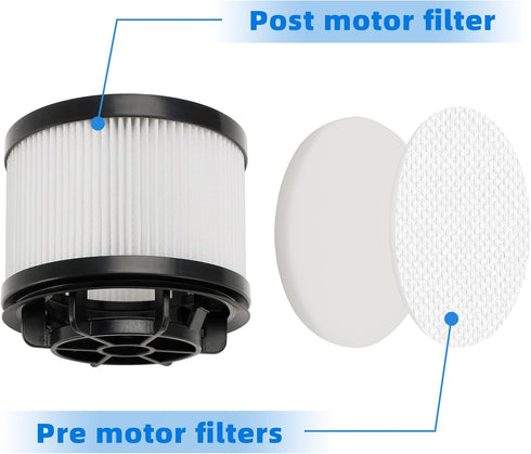 LVAC-200 Replacement Vacuum Cleaner Filter Compatible with Levoit LVAC-200, 4 Pre-Motor Filters 2 Post-Motor Filters...