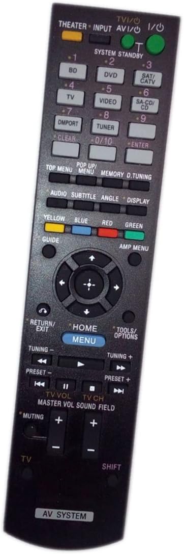 Replaced Remote Control Compatible for Sony STR-DH510 RMAAU071 148761111 STR-DH710 HTSS370HP Audio/Video AV Receiver Home Theater System...