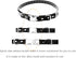 Quick Snap Bungee Dog Collar Strap with D Ring for Most of Electronic Training Shock Collar Receivers-Adjustable Durable Waterproof Odorless 3/4 I...