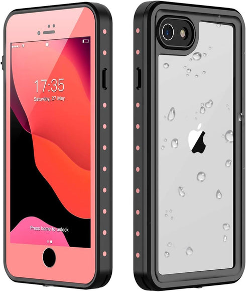 iPhone SE 2020 Case .iPhone 7/8/ SE 2020 Waterproof Case IP68 Underwater Full Body Protection with Built-in Screen Protector Shockproof Case for i...