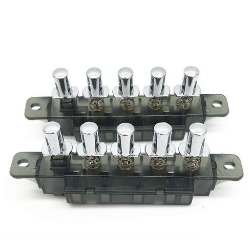 XMHF 5 Push Button Piano Type AC 250V 4A MQ165 Key Board Switch for Range Hood 2Pcs