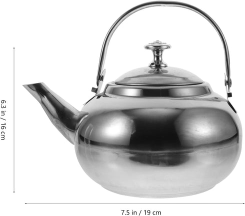 Yardwe Tea Kettle Stovetop Whistling Teakettle Stainless Steel Tea Pots Induction Stovetop Teapot Kitchen Water Boiler Kettle Fast Boiling Heat Wa...