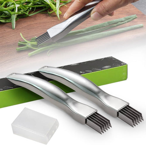 2024New Shred Silk The Knife, Scallion Shredder?Multifunctional Vegetable Cutter & Slicer?Kitchen Vegetable Cutter Sharp Scallion Shredding Cutter...