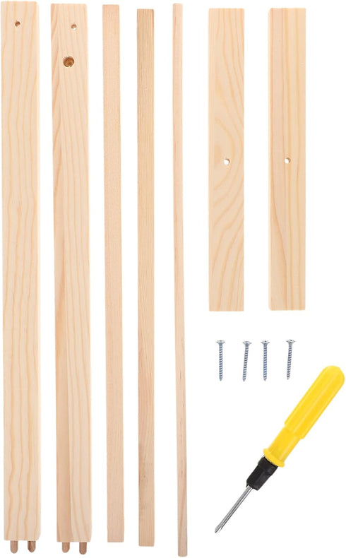 Kisangel Wooden Clothing Rack 1pc Doll Clothes Rack Miniature Garment Rack Doll Clothes Accessories for Dollhouse Supplies (40CM) Doll Hangers...