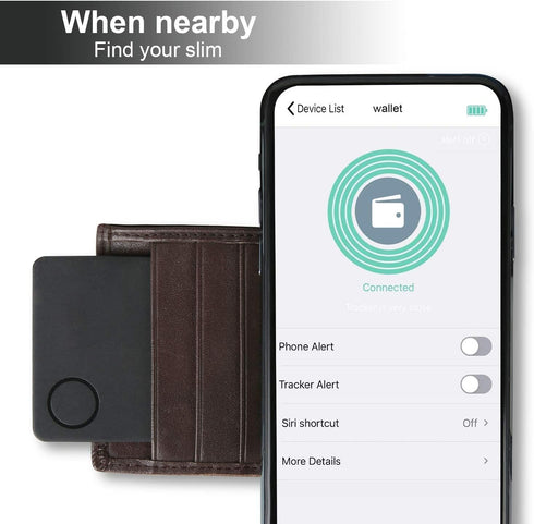 Wallet Tracker Finder Locator, Small Best Slim GPS Credit Debit Card Find Wallet Location Chip Tracker Device for Men Lost Waterproof with Built-i...