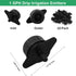 60 Pcs Drip Irrigation Emitters, 1 GPH Pressure Compensating Irrigation Drippers for Garden Lawn Watering Irrigation System, Black...