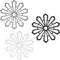 allydrew Non-Slip Insulated Silicone Carved Trivets, Flexible and Durable Floral Coasters Multi-Use Pot Holders & Placemats Set, 3 Pcs, Black, Whi...
