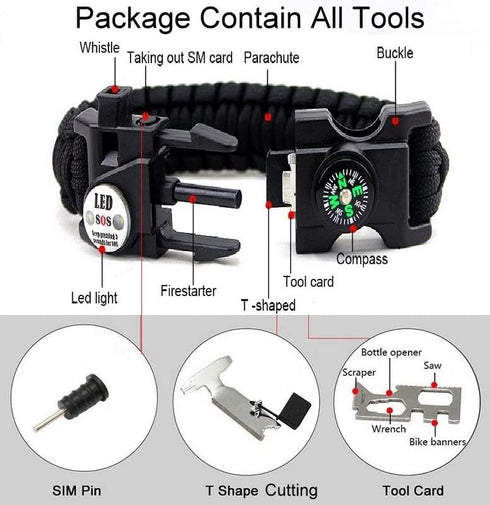 Galaxy 251 Pcs First Aid Kits for Survival Emergency Trauma Military Tactical Medical Hunting Camping Hiking Fishing IFAK EMT Bag (Survival Bracel...