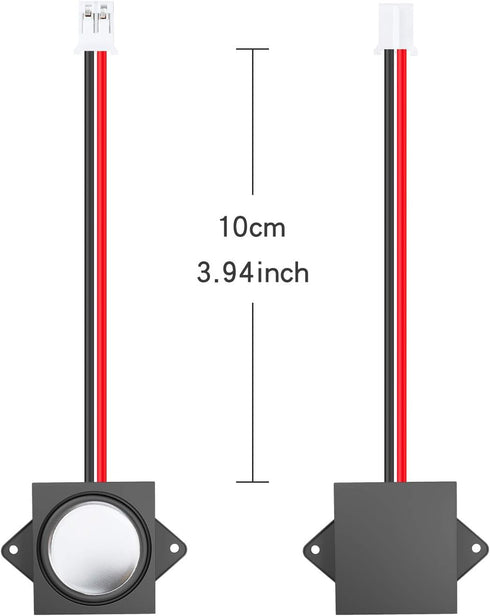 MakerHawk Arduino Speaker - 2pcs 3W 8 Mini Speaker, Full-Range, JST-PH2.0mm-2 Pin Interface, 3.3V-5V...