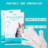Pet Cleaning & Grooming Glove Wipes, Hypoallergenic Dog Deodorising Bath Wipes, Easy Dry Cleaning Gloves Cat Wipes, Nourishing Fur Wipes, For Groo...