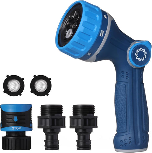 Airthereal Garden Hose Nozzle Sprayer with Patented Cyclone Mode, 8 Spray Patterns with Thumb Control for High-Pressure Garden, Lawn, Car, and Pet...