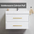 goldenwarm 2Pcs Brushed Brass Cabinet Cupboard Drawer Door Handle Pull Knob for Furniture Kitchen Hardware 6-1/4in Hole Center 8-4/5in Overall Len...