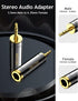 ANDTOBO 3.5mm Male to 1/4'' Female Stereo Pure Copper Headphone Adapter,3.5mm(1/8'') Plug Male to 6.35mm (1/4'') Jack Female Stereo Adapter for He...