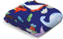 Baby Blanket Baby Dinosaur Cute Animals Flannel Throw Blanket Navy Blue Receiving Blanket Funny Baby Essentials for Boys Girls Multicolor 40x50 in...