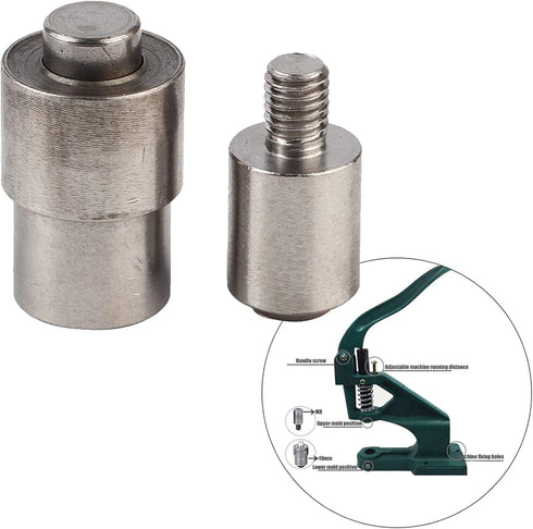 Eyelet Buckle Dies, Hand Press Machine Setter Puncher Grommet Die Manual Installation Tool Hand Fastened for Leather Craft Clothing Fabric Holepun...