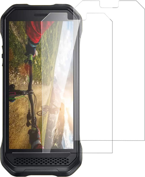 Nakedcellphone Compatible with Verizon Kyocera DuraForce Ultra 5G UW (E7110) Tempered Glass Screen Protector - Twin Pack - Clear Transparent 9H Ha...