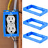 1/2" Receptacle Outlet Box Extender, 3pcs Single Gang Electrical Outlet Extender, Shallow Surface Box Extender, for Electrical Box and Electrical ...
