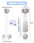 Baby Proofing Child Safety Locks(3 PCS) - Cabinet Locks for Babies,3M Adhesive Cabinet Latches, Multi-Purpose for Fridge Drawers,Ovens Toilet Seat...