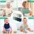 8PCS Muslin Baby Drooling Bibs, Baby Bibs for Infants Girls & Boys, Baby Bandana Drool Bibs Cotton, Waterproof Cotton Baby Bibs, 6 Absorbent Layer...