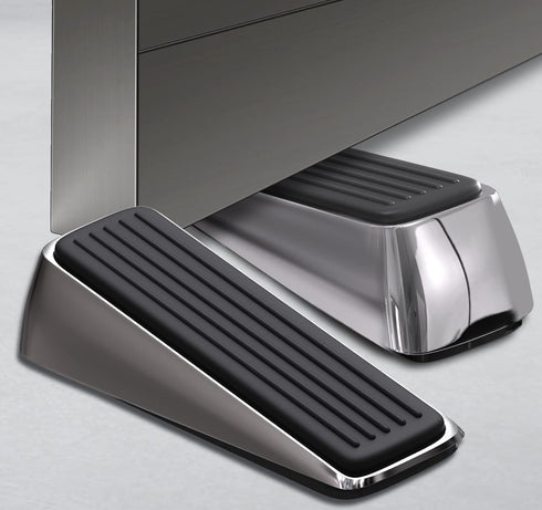 Thirard Door Stopper - Durable Alloy Construction, Secure Rubber Sole, Elegant Nickel Finish - Versatile, Easy Installation, and Noise-Reducing fo...