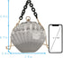 Women Mini Seashell Evening Clutch Top-Handle Bag Chain Strap Cross-body Shoulder Bag...