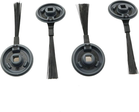 4pcs Side Brush for Shark ION Robot RVSBK950 RV750 R85 RV850 S87 Robot Vacuum Cleaner Sweeping Robot Accessories, Black, 3.9" Long, 1.4" Wide...