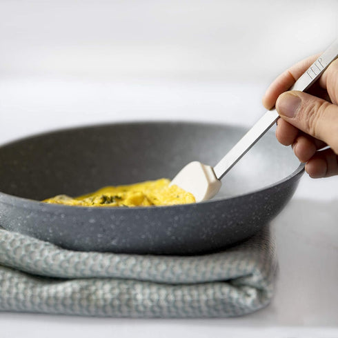 Rae Dunn Everyday Collection 9 Piece MINI Kitchen Utensil Set- Stainless Steel and Silicone Kitchen Tools- (White)...