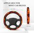 Flames Burning Fire Elastic Steering Wheel Cover, Universal 15 Inch Fit, Neoprene Rubber Car Steering Wheel Covers, Anti-Slip Car Accessories For ...